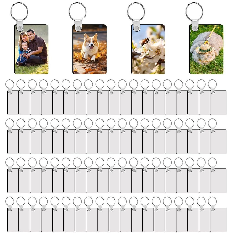 240Pcs Sublimation Keychain Blanks  Sides Include 80  Sublimation Keychains6803