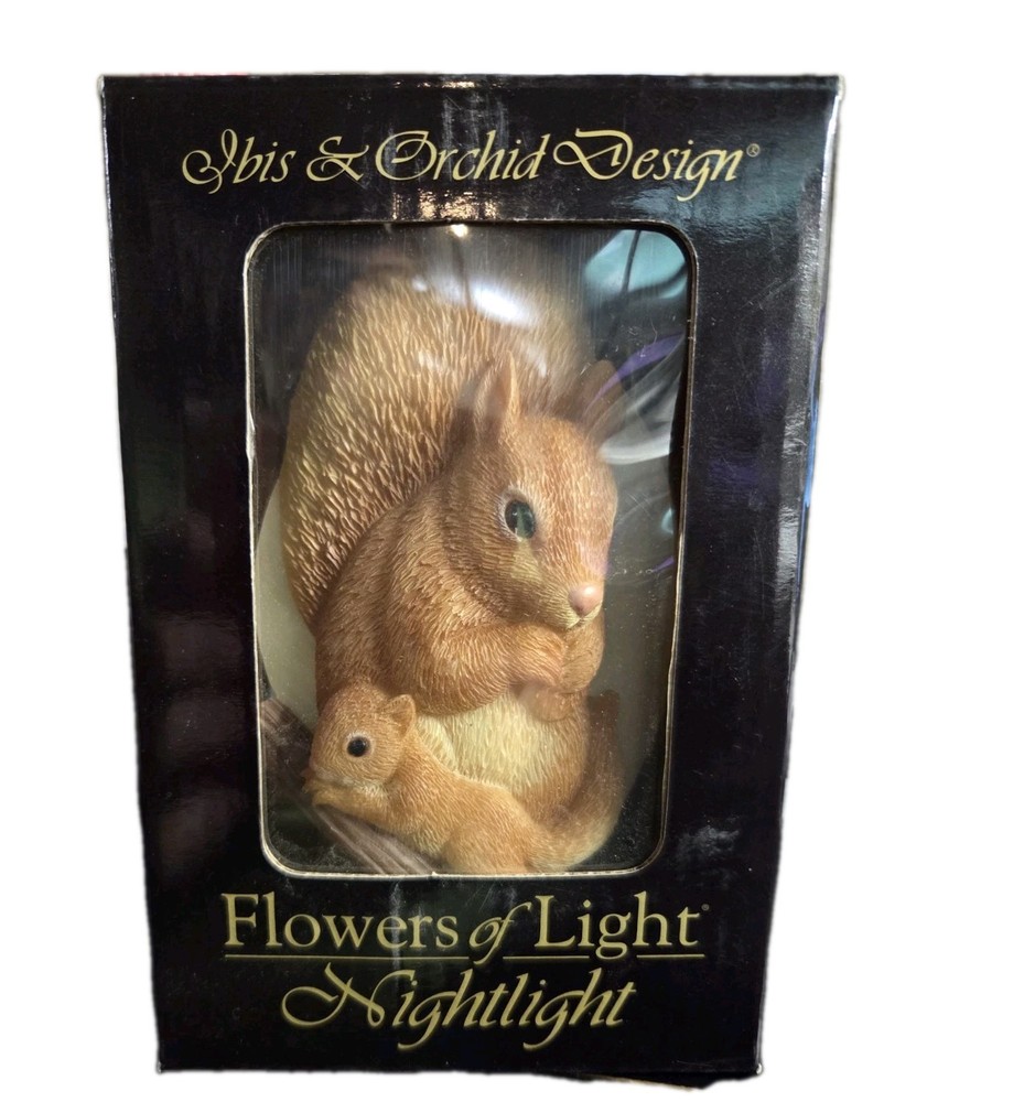 NIB Ibis & Orchid squirrel Night Light