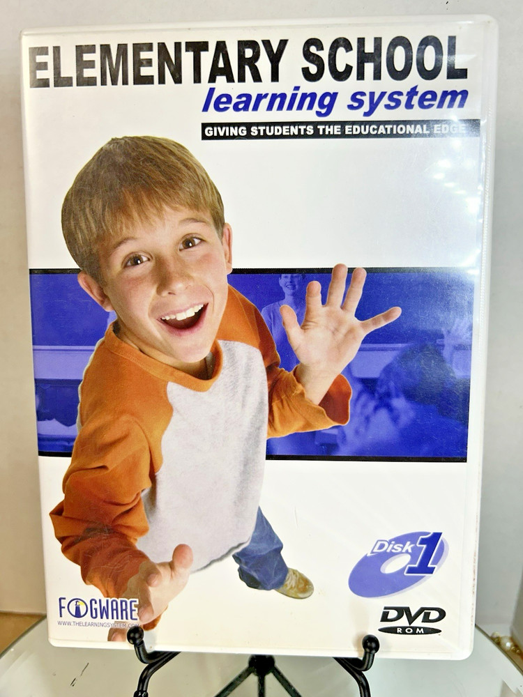 Fogware ELEMENTARY SCHOOL Learning System NEW DVD Disk 1 Math/Science/History