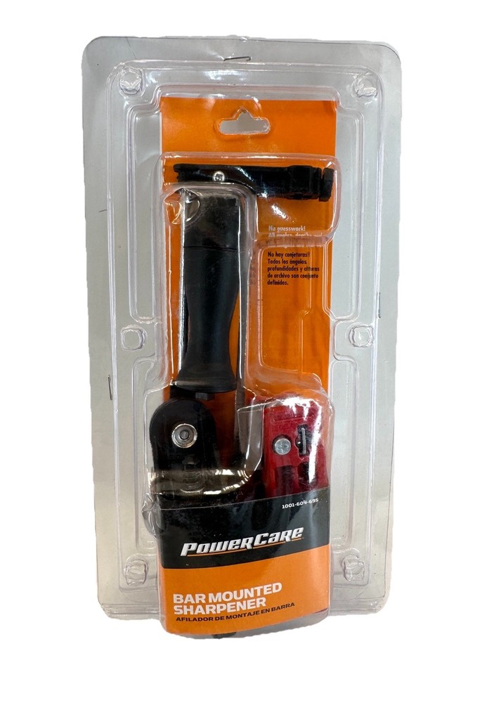 PowerCare Bar Mounted Chainsaw Sharpener Model Adjustable Dial Settings