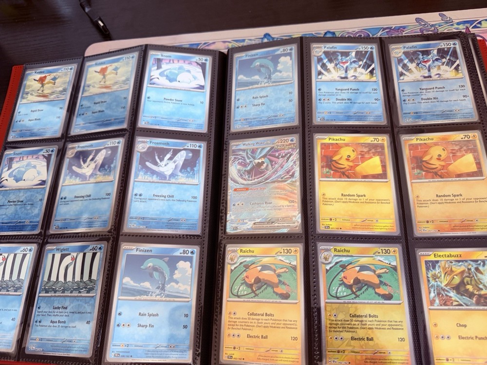 Temporal Forces Complete Base master Set Reverse Holos, EXS with 9 pocket binder