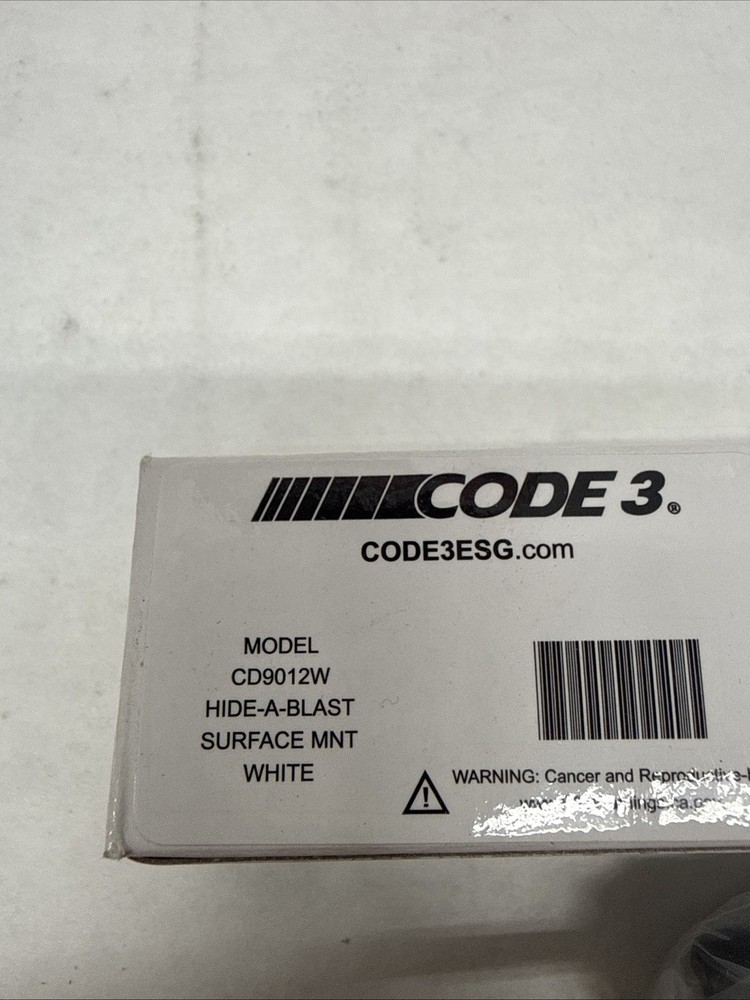 Code 3 Hide-a-Blast (clear/white) CD9012W