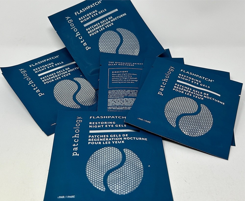 Patchology Flashpatch Restoring Night Eye Gels - Dark Circles 10 pairs NEW 