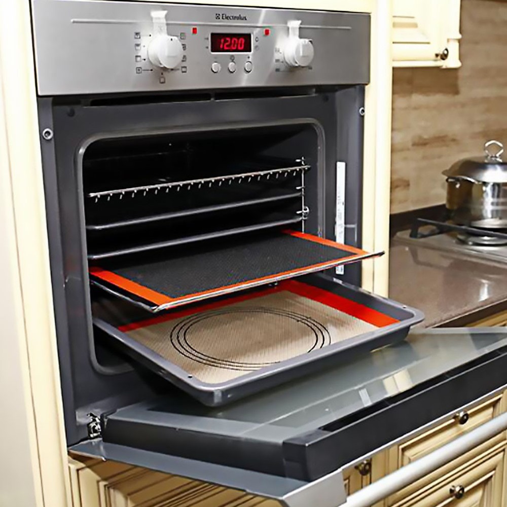 2 Pcs Cookie Mats for Baking Tray Kitchen Tools Insulation Cloth