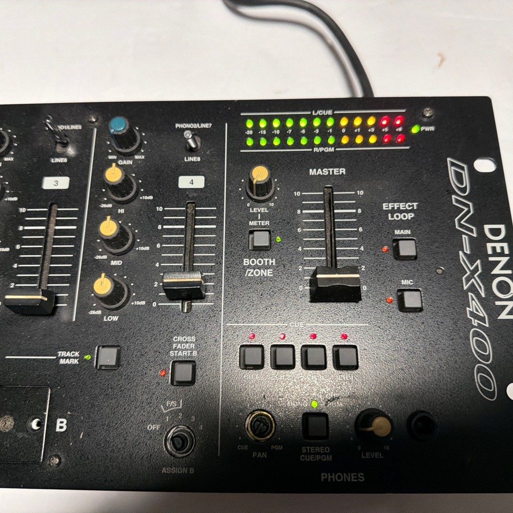 DENON DN-X400 Professional DJ Mixer Powers On Untested From There "As Is"