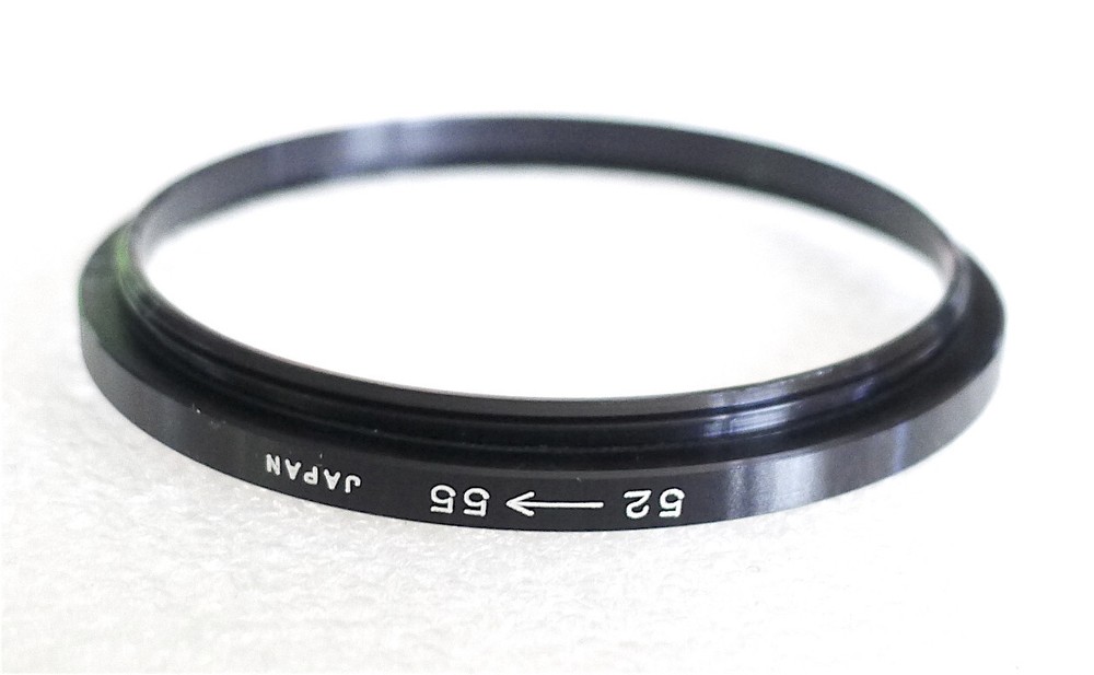 52-55mm Step-Up Ring Adapter - 52mm-55mm Stepping Ring - NEW