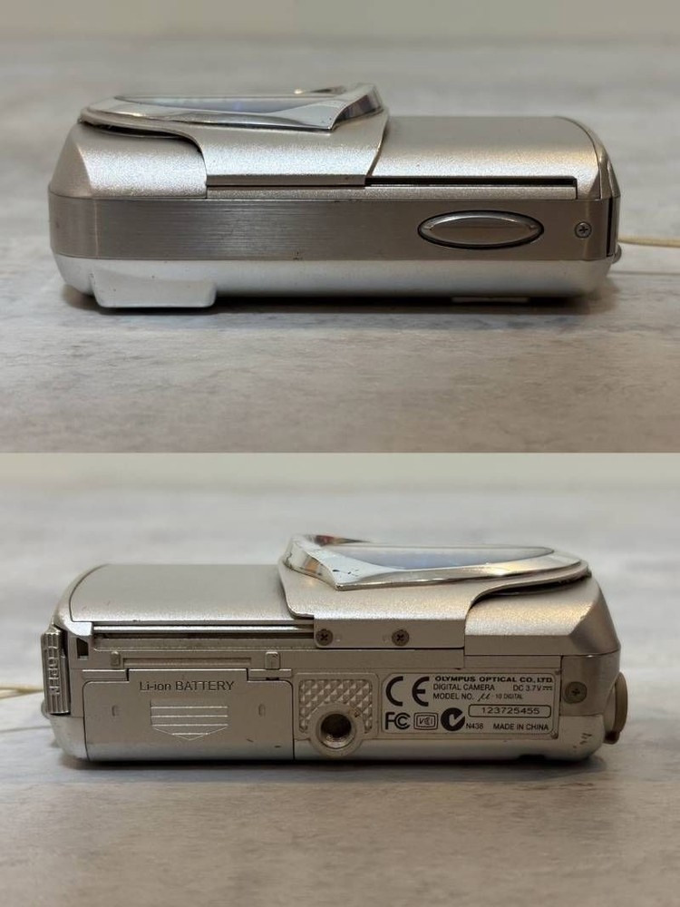 OLYMPUS μ-15 DIGITAL Silver Compact Digital Camera Tested Working Japan