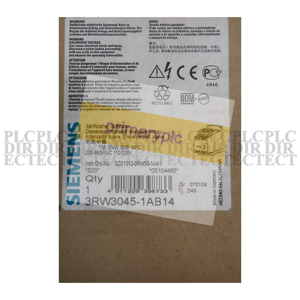New SIEMENS 3RW3045-1AB14 Soft Starter