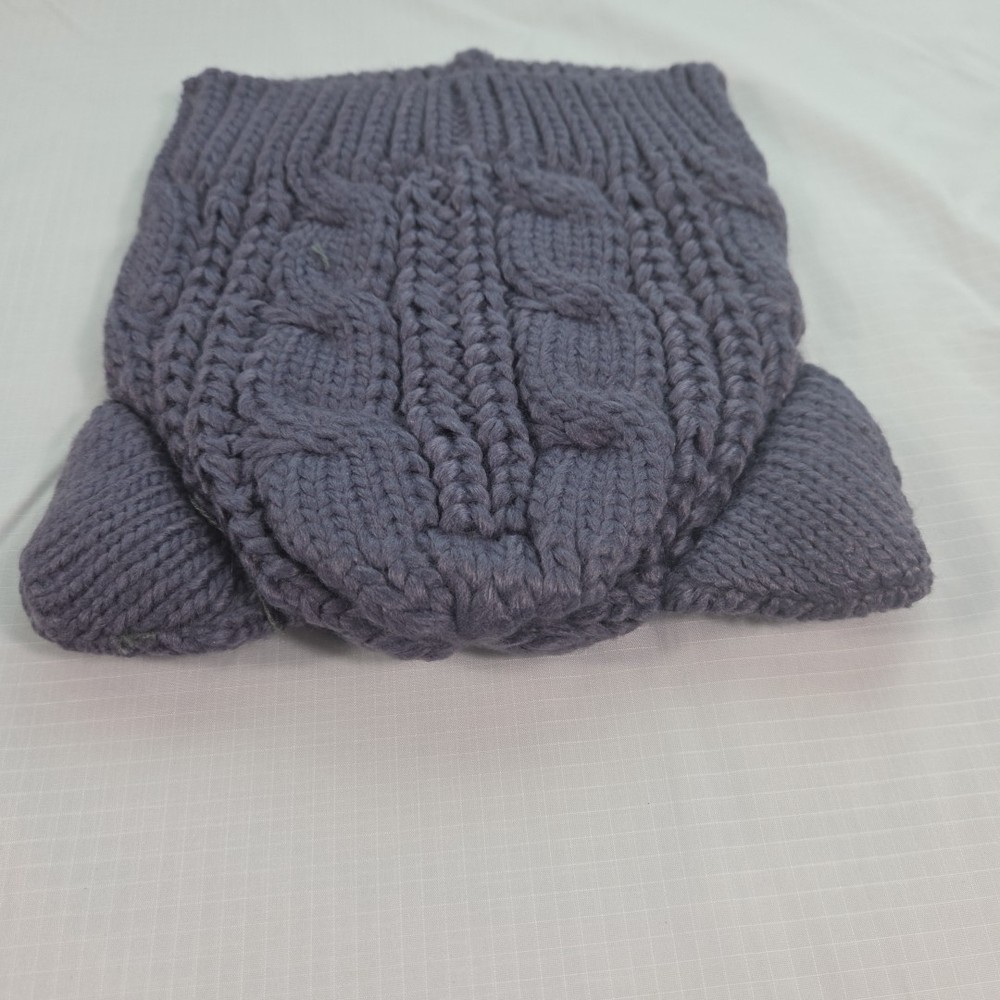 Cat Ears Winter Warm Solid Color knitted Skull Cap Beanie Hat Winter Hat