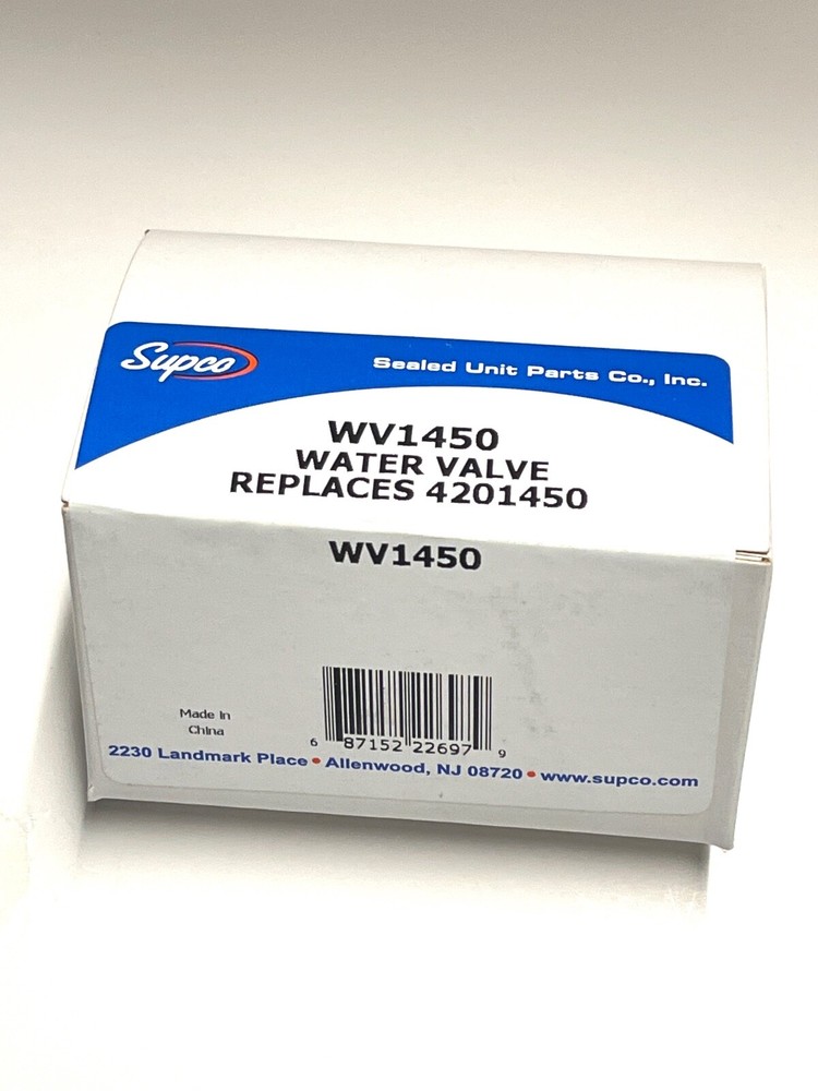 Genuine Supco WV1450 Refrigerator Water Valve for Sub Zero 4201450S 4201450