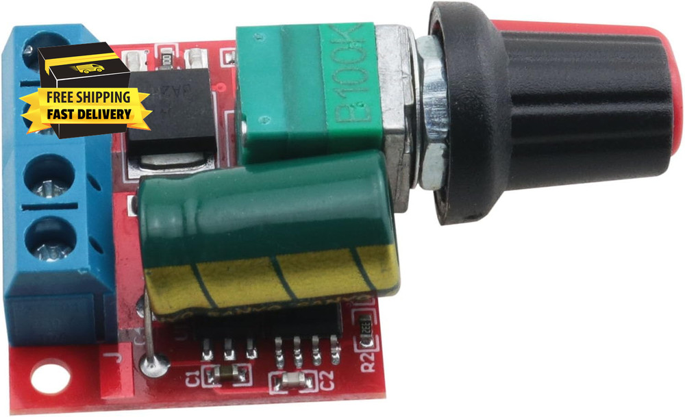 2PCS PWM DC Motor Speed Controller DC4.5V-35V Speed Adjustable Switch Module Spe