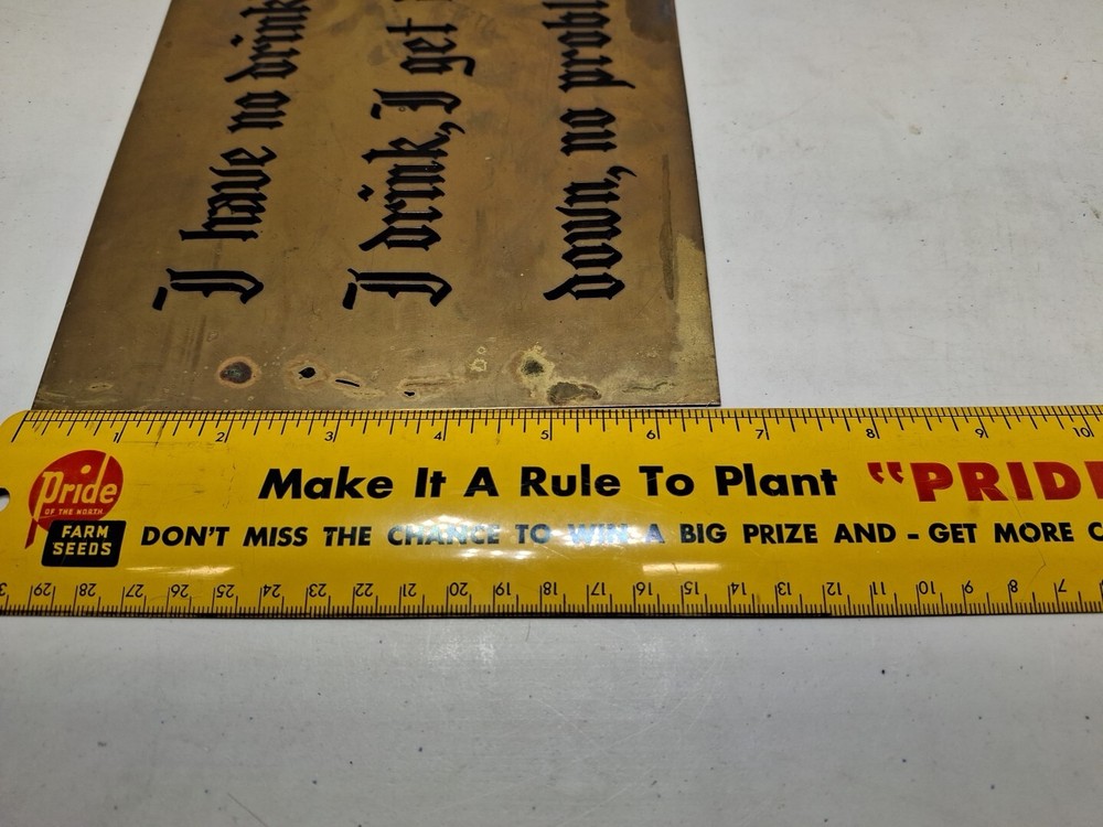 I Have No Drinking Problem Metal Sign