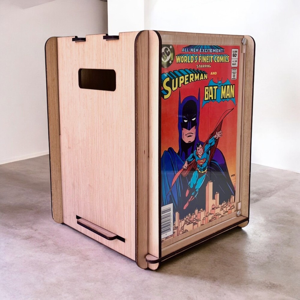 Compact Comic Storage Box - Smaller Than A Short Box - Fits Standard Bookcases