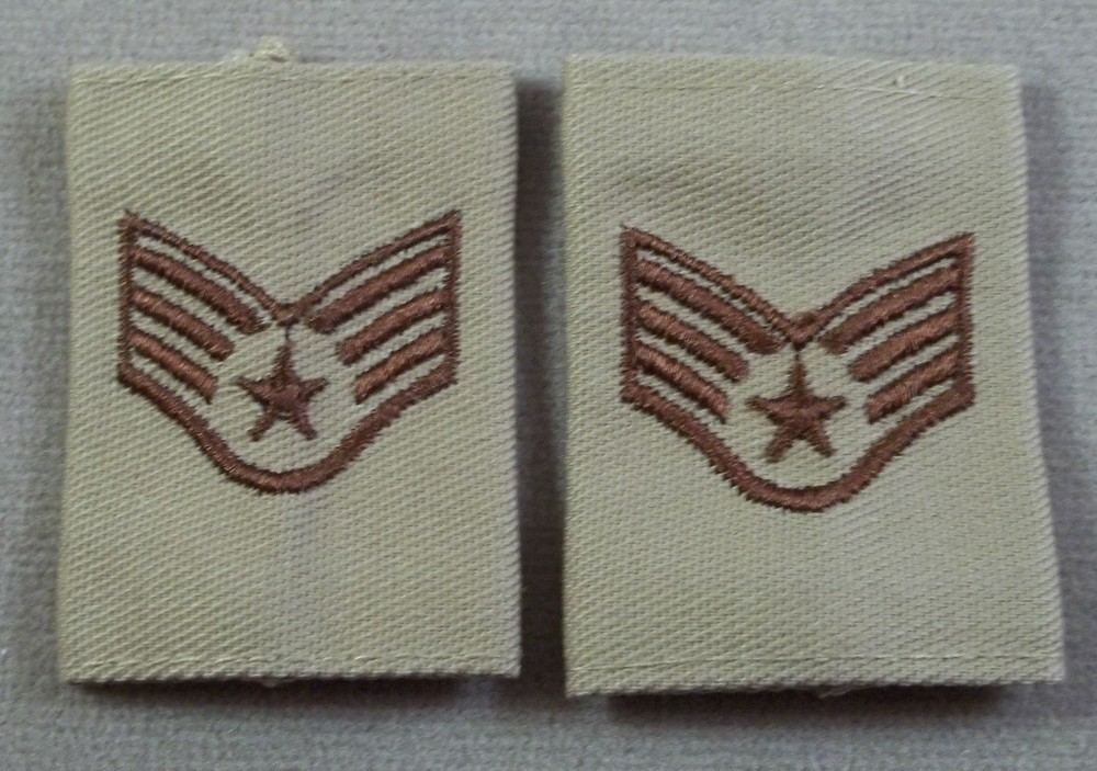 US Air Force Staff Sergeant E-5 Gortex Loop Rank - 1 Pair
