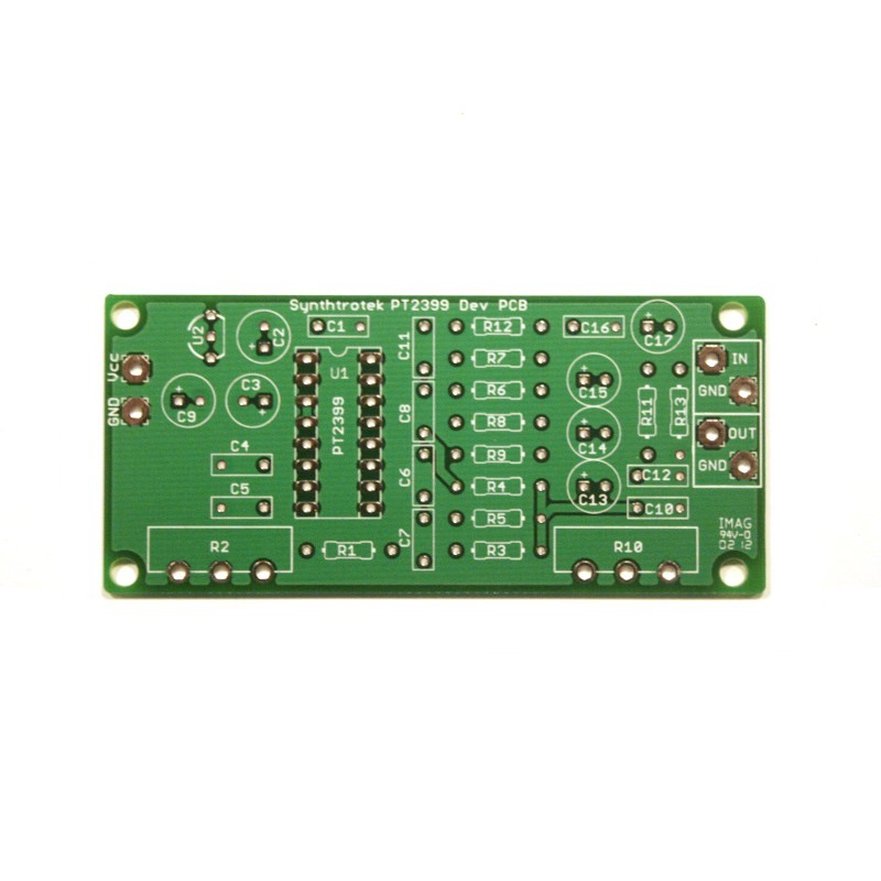 Synthrotek PT2399 Dev Delay Dev Board PCB - Guitar or Synth Delay PCB