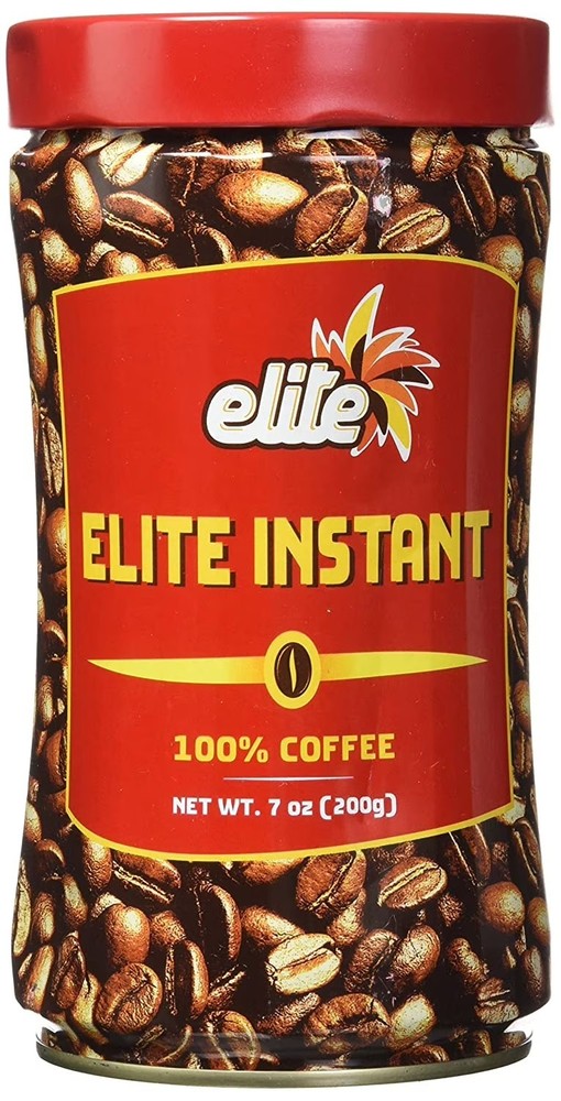 Elite Instant Pure Coffee, 7oz Tin.
