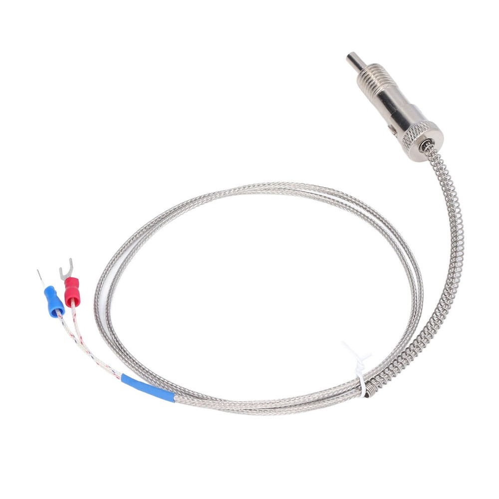 ▪ M12 1m K Type Thermocouple Silicon Compression Spring Thermocouple