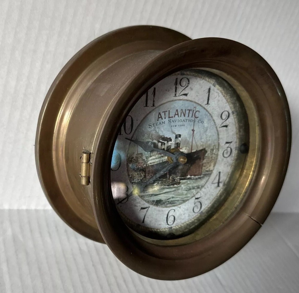 Atlantic Steam Navigation Co. NY Nautical Clock Timeworks, Berkeley, CA