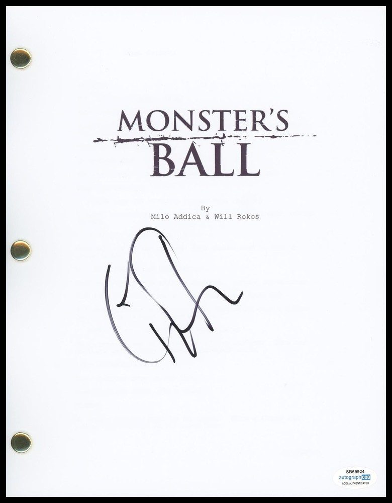 Marc Forster "Monster's Ball" Director AUTOGRAPH Signed Script Screenplay ACOA