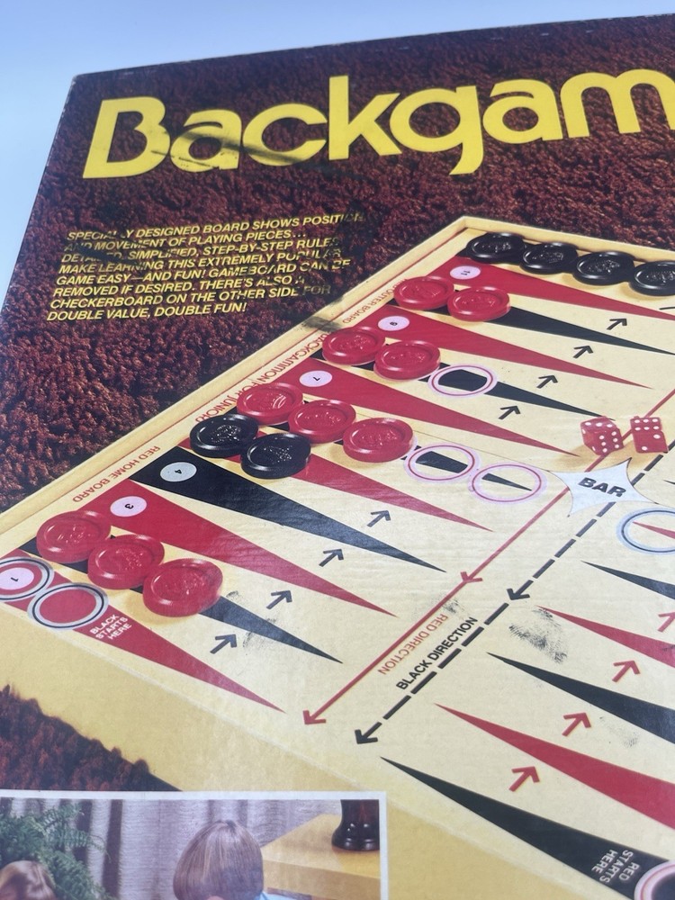 Backgammon For Juniors 1977 “A Great Cadaco Game” No 535