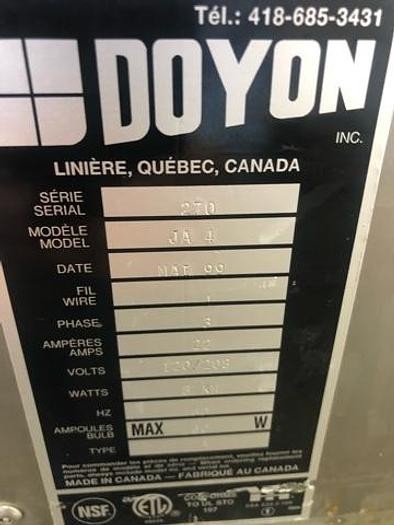 Doyon JA4 Electric Oven