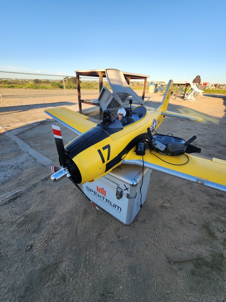 RC PLANE T-28 Trojan BNF FPV WITH DJI HEADTRACKER
