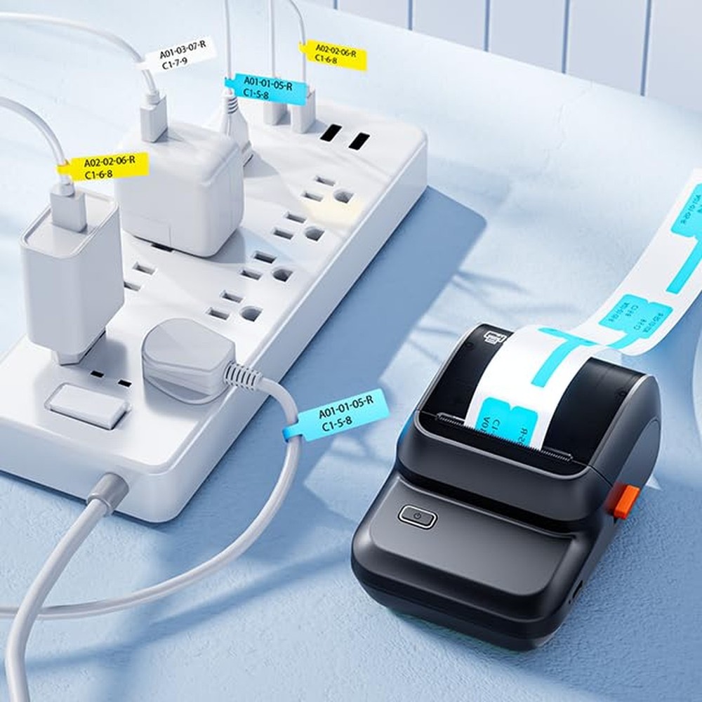 Label Maker Machine with Tape, M100 Address Barcode Label Printer, Versatile ...