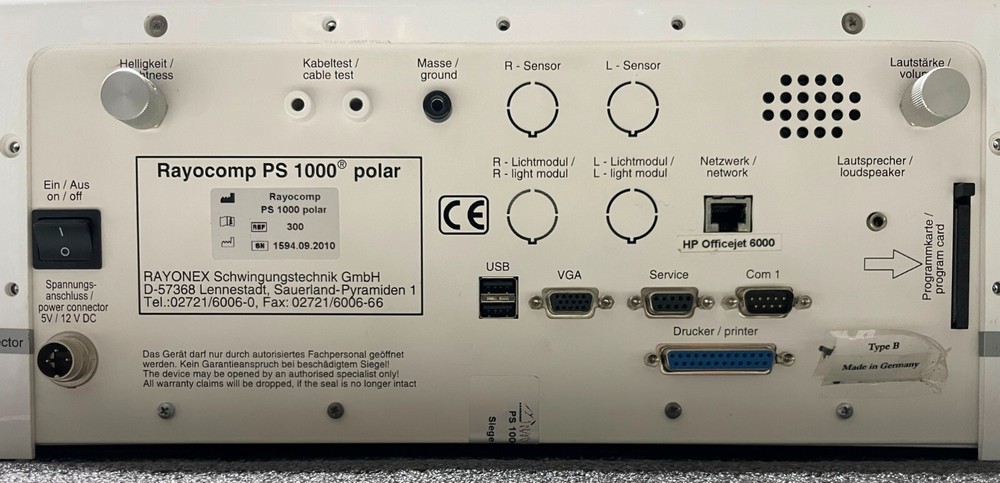 Rayonex / Rayocomp PS 1000 Polar Device (AS-IS)