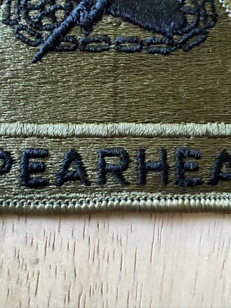 US Army 3rd Armored Division subdued, merrowed edge Patch