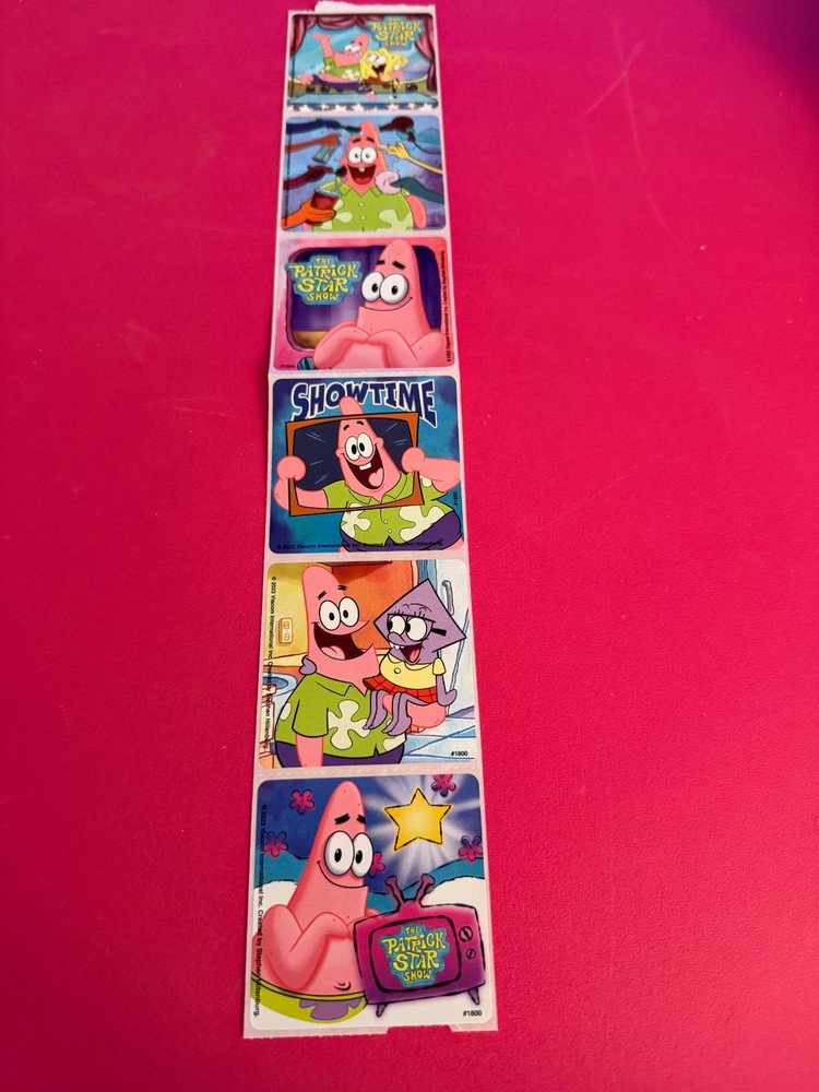 STICKER SHEET: Patrick Star Spongebob Squarepants