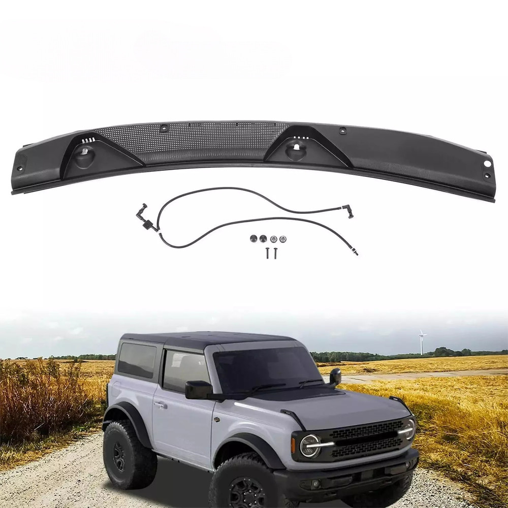 FOR FORD BRONCO 2021-2022 WINDSHIELD LOWER COWL VENT PANEL W/ UPPER WIPER COVER