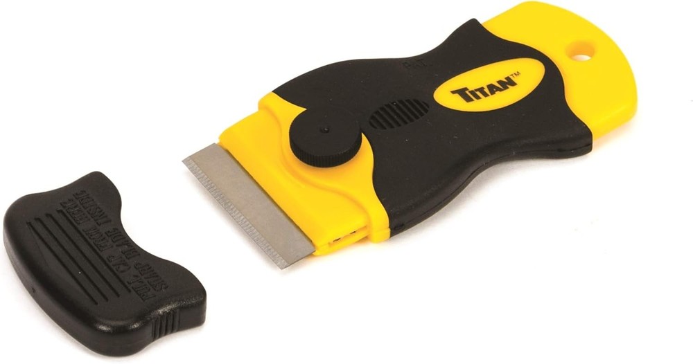 4-Inch Mini Razor Scraper | Includes 1 Extra Heavy-Duty Razor Blade