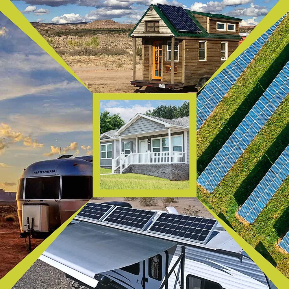 Solar Panel RV Tilt Mount Brackets 46in Roof Flat Surface Adjustable Frame 2 set