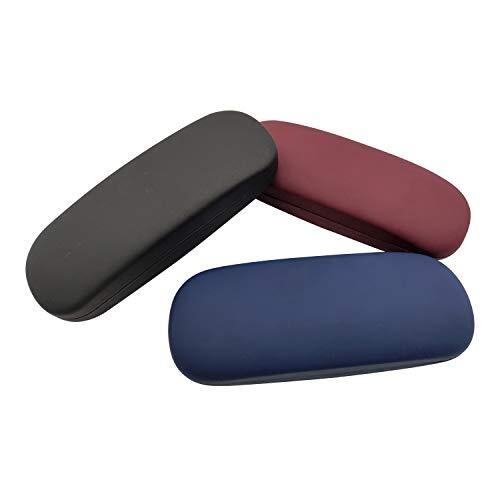 HSYMQ 3Pack Unisex Hard Shell Eyeglasses Protector Cases, Protective Case For