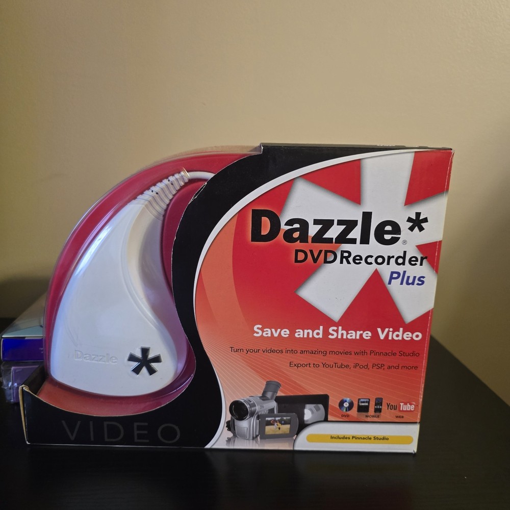 Pinnacle Studio Dazzle DVD Recorder Plus Save & Share Video Device Open Box