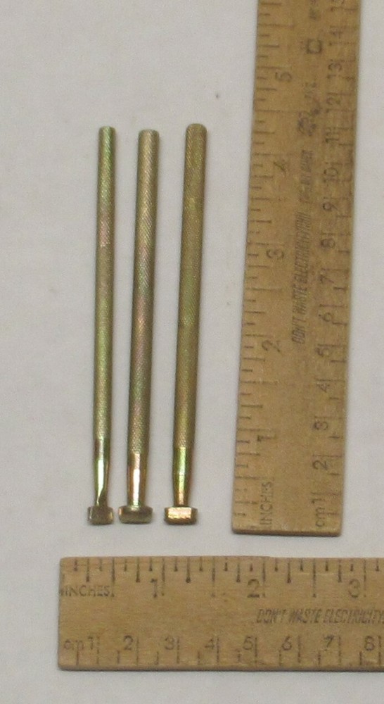 3 LEATHER STAMPING TOOLS - As Is / unmarked