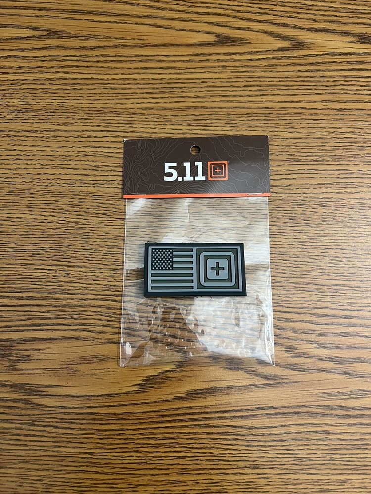 5.11 Tactical Short Stack Patch Laser Cut Hook-Back PVC Patch Style # 81073