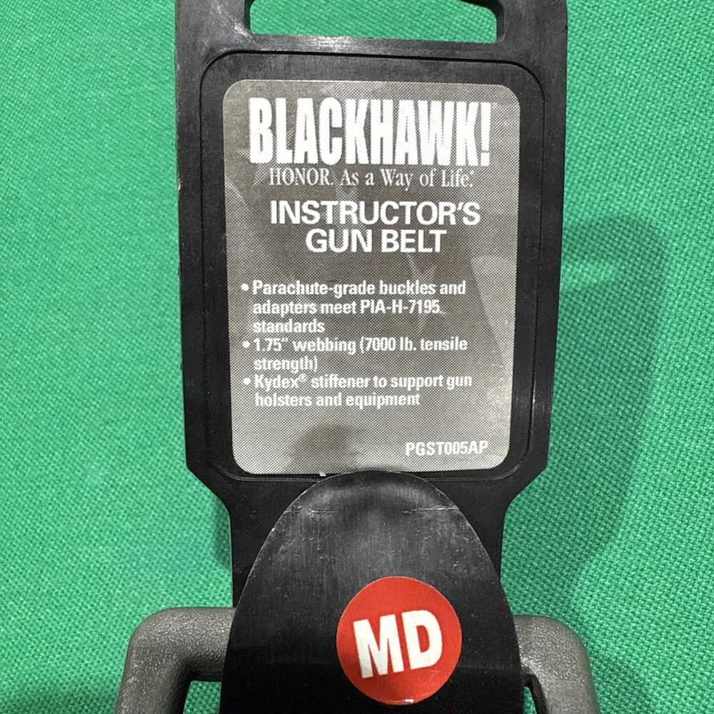 BLACKHAWK Instructor's 1.75" Gun Belt - Black - Medium