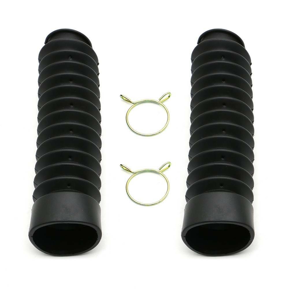 2X Rubber Motorcycle Front Fork Anti Dust Cover Gaiter Boots Protector Sleeve