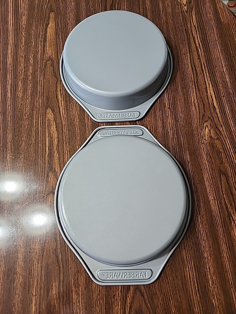 Farberware Non Stick 2pc Bakeware Set: 8" Round Cake Pans EUC