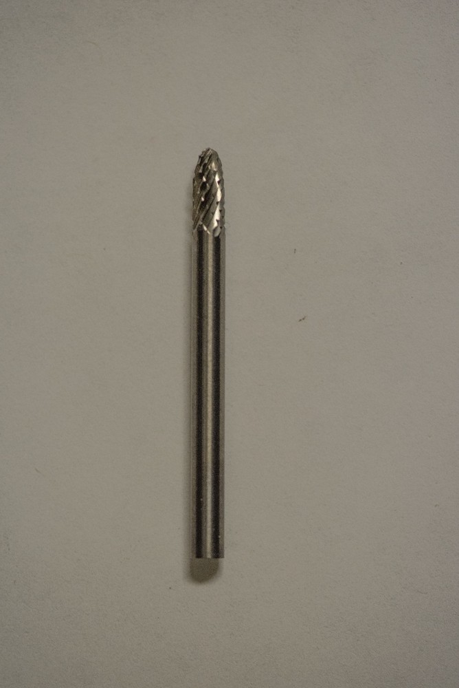 SF41D Tree Shape SOLID Carbide Burr Bur Cutting Tool Die Grinder Bit 1/8"