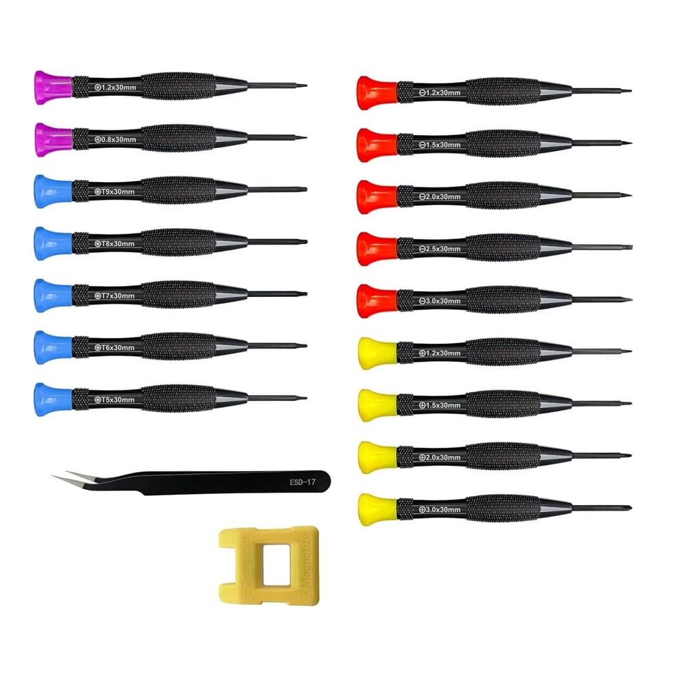 18PCS Precision Screwdriver Set Torx Flathead Phillips Pentalobe Magnetizer