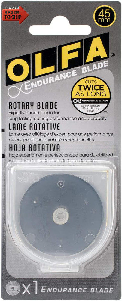 Endurance Rotary Blade 45mm Replacement Sewing Quilting Fabric Cutter Sharp