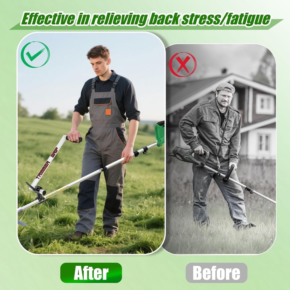 Upgraded Ergonomic Trimmer Grip, String Trimmer Handle, with Trimmer Shoulder...