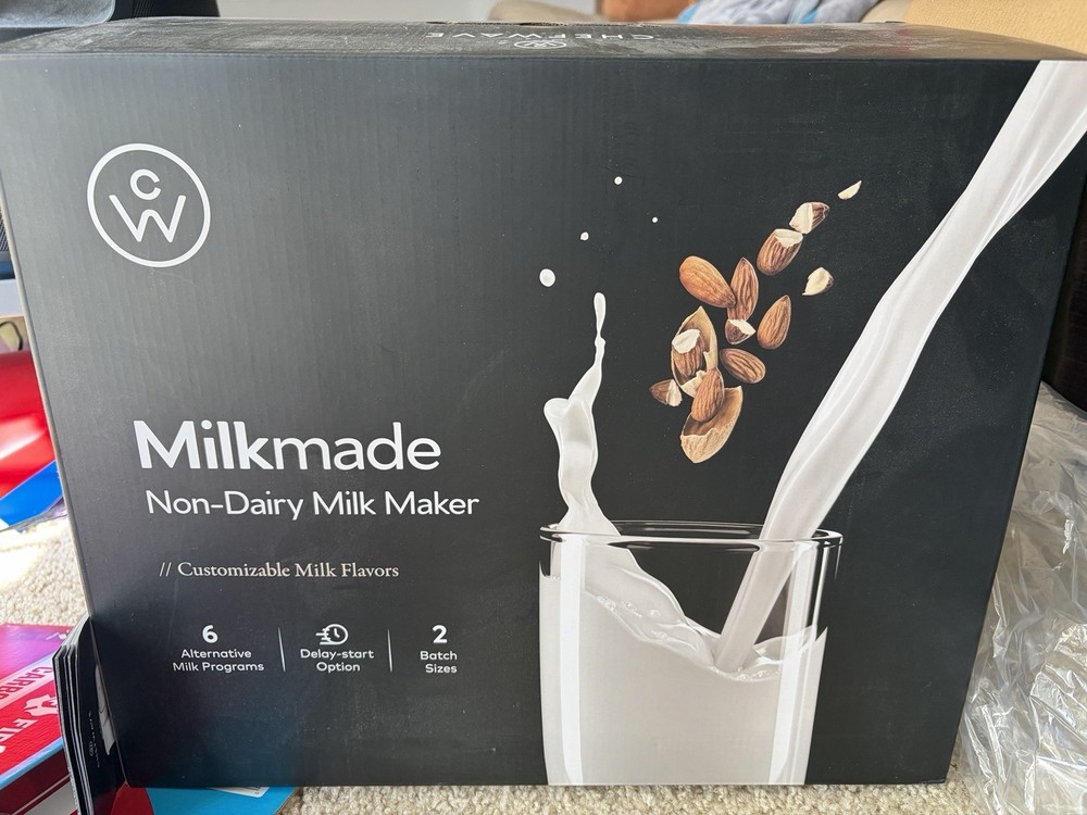 CHEFWAVE Milkmade Non-Dairy Milk Maker White 6 Programs Self-Cleaning
