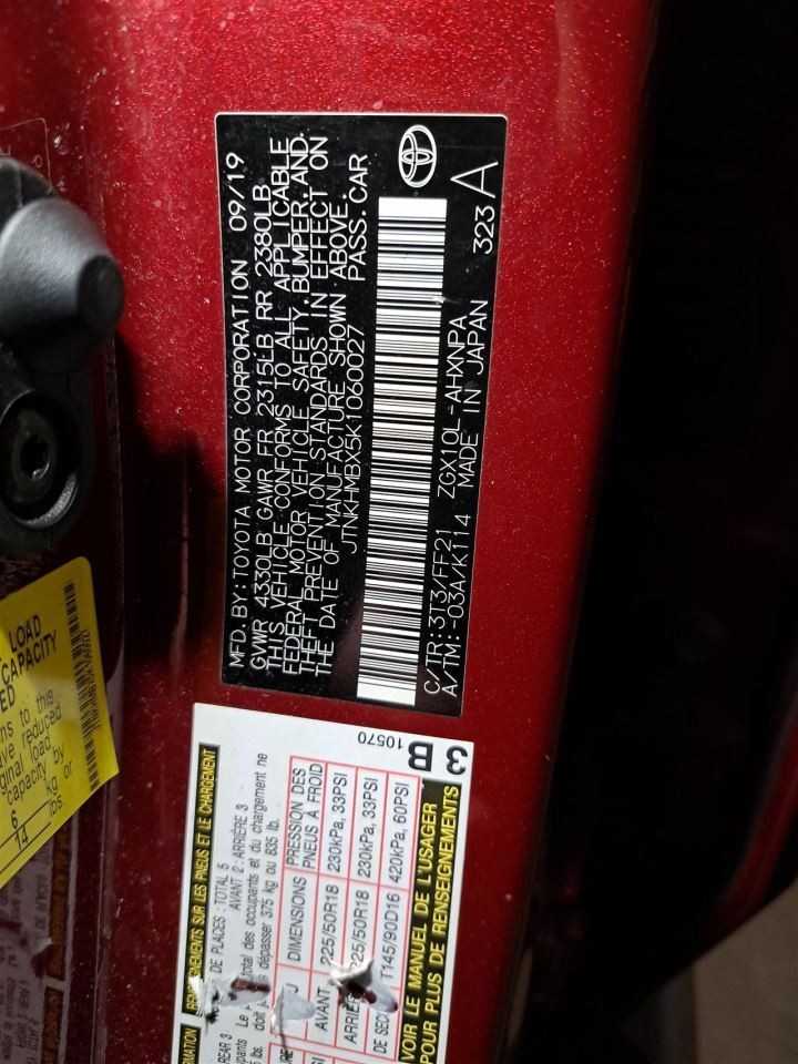 2019 C-hr Jack Sku#4398363