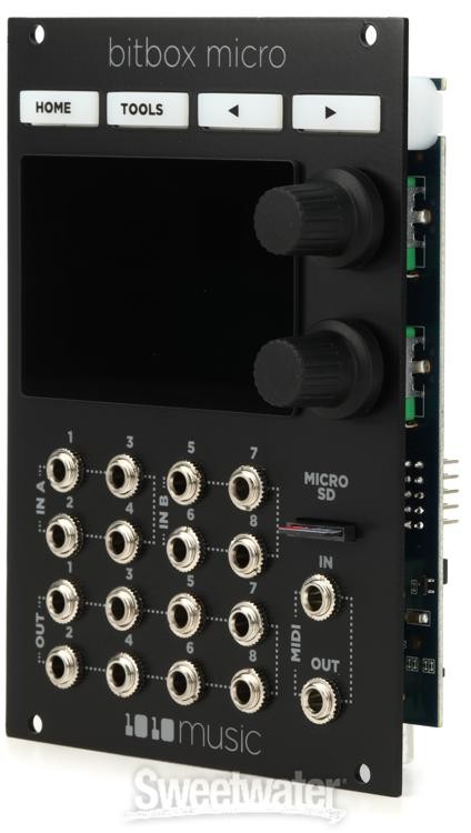 1010music Bitbox Micro Eurorack Compact Sampler with Touchscreen - Black