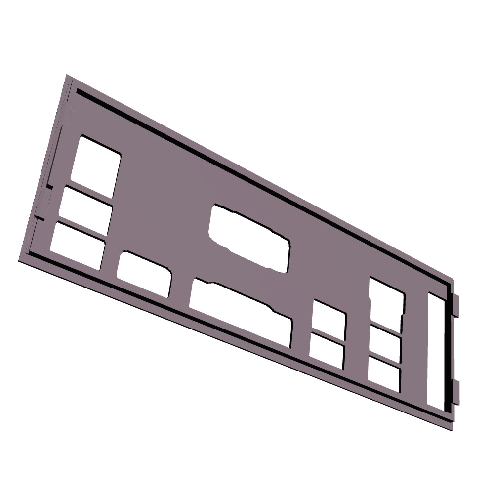 Asus P8H61-I R2.0 I/O Shield, 3D Printed, IO Backplate