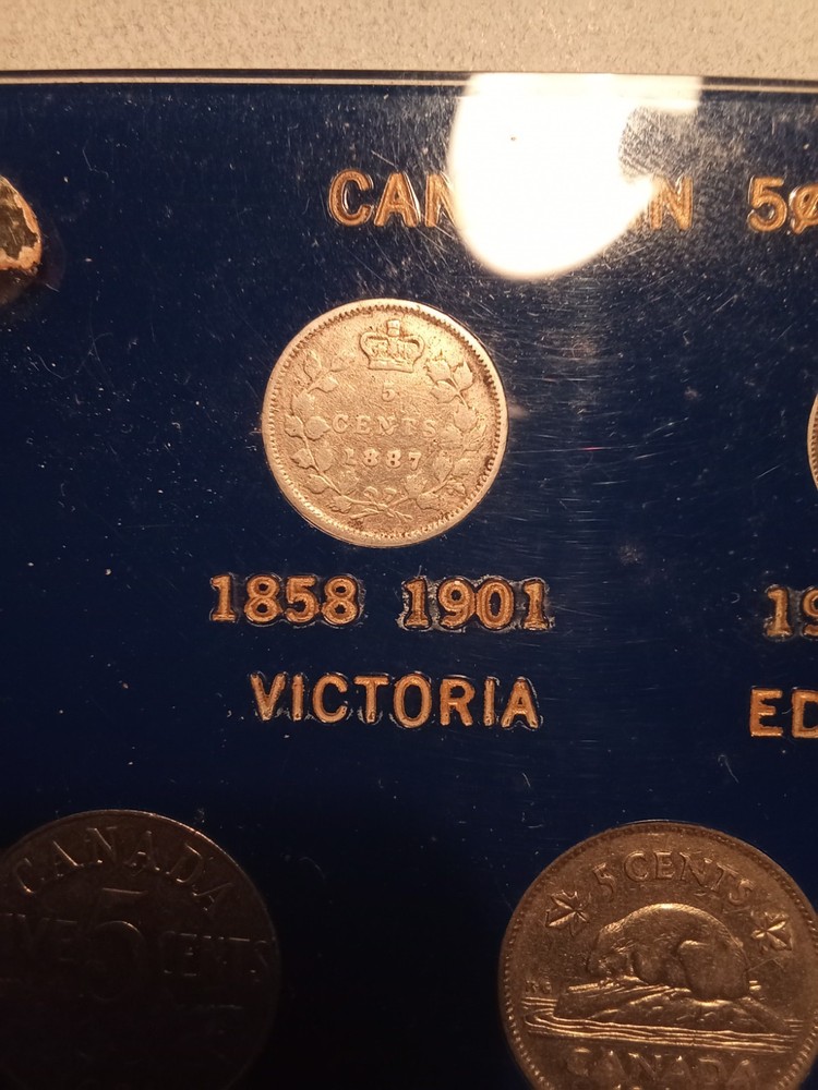 Canadian 5 Cent Type Set