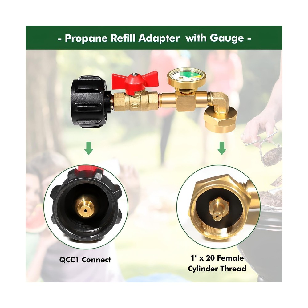 Propane Refill Adapter for 1lb. Tanks, Propane Refill Adapter for Refillable ...